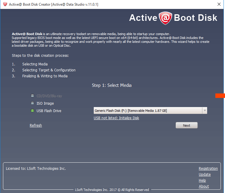 active boot disk freeware limitations